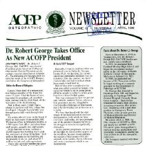ACOFP Newsletter, Vol. 13, No. 2