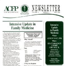 ACOFP Newsletter, Vol. 13, No. 3