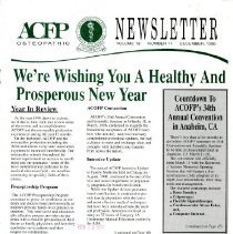 ACOFP Newsletter, Vol. 13, No. 11