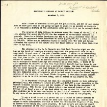 President's Remark at Faculty Meeting