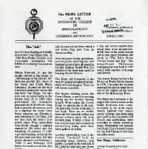 The OCOO News Letter, Vol. XXVIII, No. 4