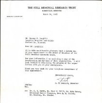 Letter to George A. Laughlin from John Denslow