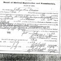 Kathryn Dersam Board Certification Certificate