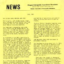 Oregon Osteopathic Association Newsletter