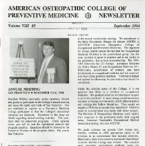 AOCPM Newsletter, Vol. VIII, No. 3