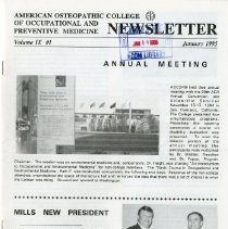 AOCOPM Newsletter, Vol. IX, No. 1