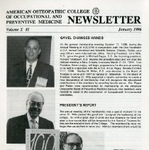 AOCOPM Newsletter, Vol. X, No. 1