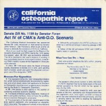 California Osteopathic Report