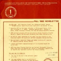 American College of Osteopathic Pediatricians Newsletter