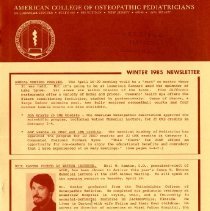 American College of Osteopathic Pediatricians Newsletter
