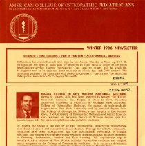 American College of Osteopathic Pediatricians Newsletter