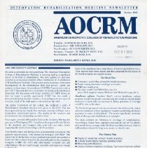 Osteopathic Rehabilitation Medicine Newsletter