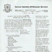 AAOS Newsletter, Vol. X, No. 3