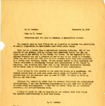 Letter to Maxwell Warner from John Denslow