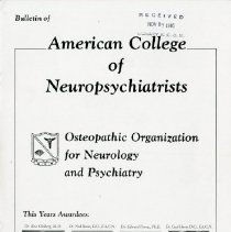 Bulletin of American College of Neuropsychiatrists, Vol. XXXV, Issue 3