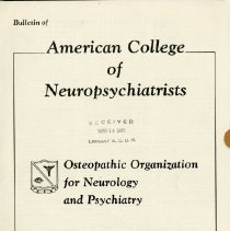 Bulletin of American College of Neuropsychiatrists, Vol. XXXV, Issue 3