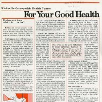 For Your Good Health