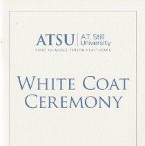 ASHS-PSA White Coat Ceremony Program