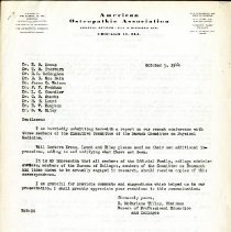 Letter to Group of Doctors from R. McFarlane Tilley