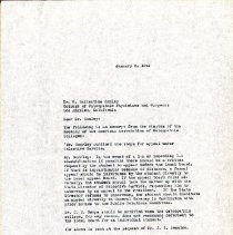 Letter to W. Ballentine Henley from John Denslow