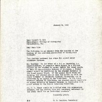 Letter to Russell Erb from John Denslow