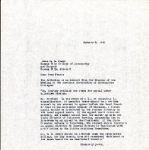 Letter to J. M. Peach from John Denslow