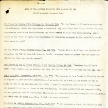 Some of the Letters Received with Checks for the Still Memorial Research Fu