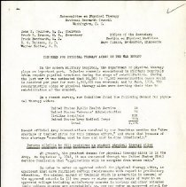 Subcommittee on Physical Therapy National Research Council