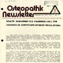 Osteopathic Newsletter, Vol. 3, No. 2