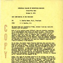 Memo to H. Charles Moore from John Denslow