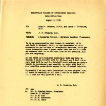 Memorandum to Gary Johnson and James Rechtien from John Denslow