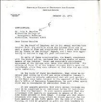 Letter to John Denslow from Morris Thompson