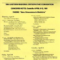 10th Eastern Regional Osteopathic Convention