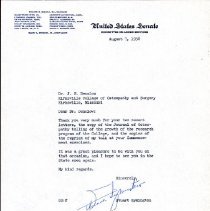 Letter to John Denslow from Stuart Symington