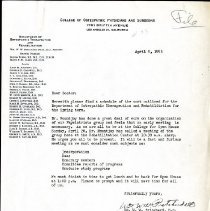 Letter to Doctor from William Pritchard