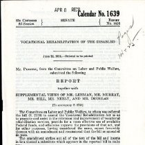 Vocational Rehabilitation of the Disabled Bill