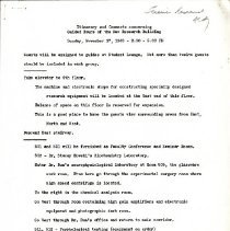 Itinerary and Comments Concerning Guided Tours of the New Research Building