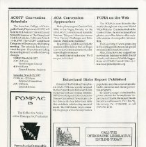 POMA Newsletter, Vol. XXII, No. 16