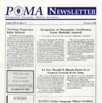 POMA Newsletter, Vol. XXII, No. 17