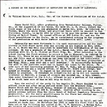 A Report on the Early History of Osteopathy in the State of California