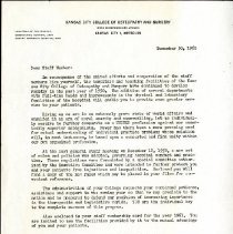 Letter to Staff Members from L. Raymond Hall