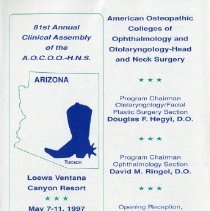 81st Annual Clinical Assembly of the AOCOOHNS Program