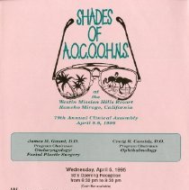 79th Annual Clinical Assembly of the AOCOOHNS Program