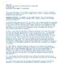 American Academy of Osteopathic Surgeons Meeting Minutes