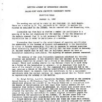 American Academy of Osteopathic Surgeons Meeting Minutes