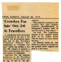 Crutches for Sale Cast Completed by Travellers