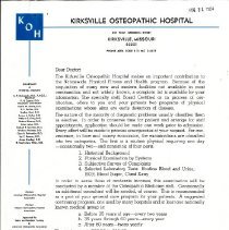 Letter to Doctor from Vernon Casner