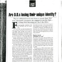Are DOs Losing Their Unique Identity