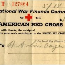 National War Finance Committee Receipt