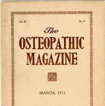 The Osteopathic Magazine, Vol. II No. 3